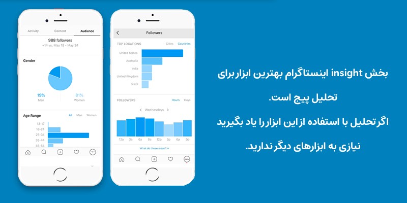 ابزار insight اینستاگرام