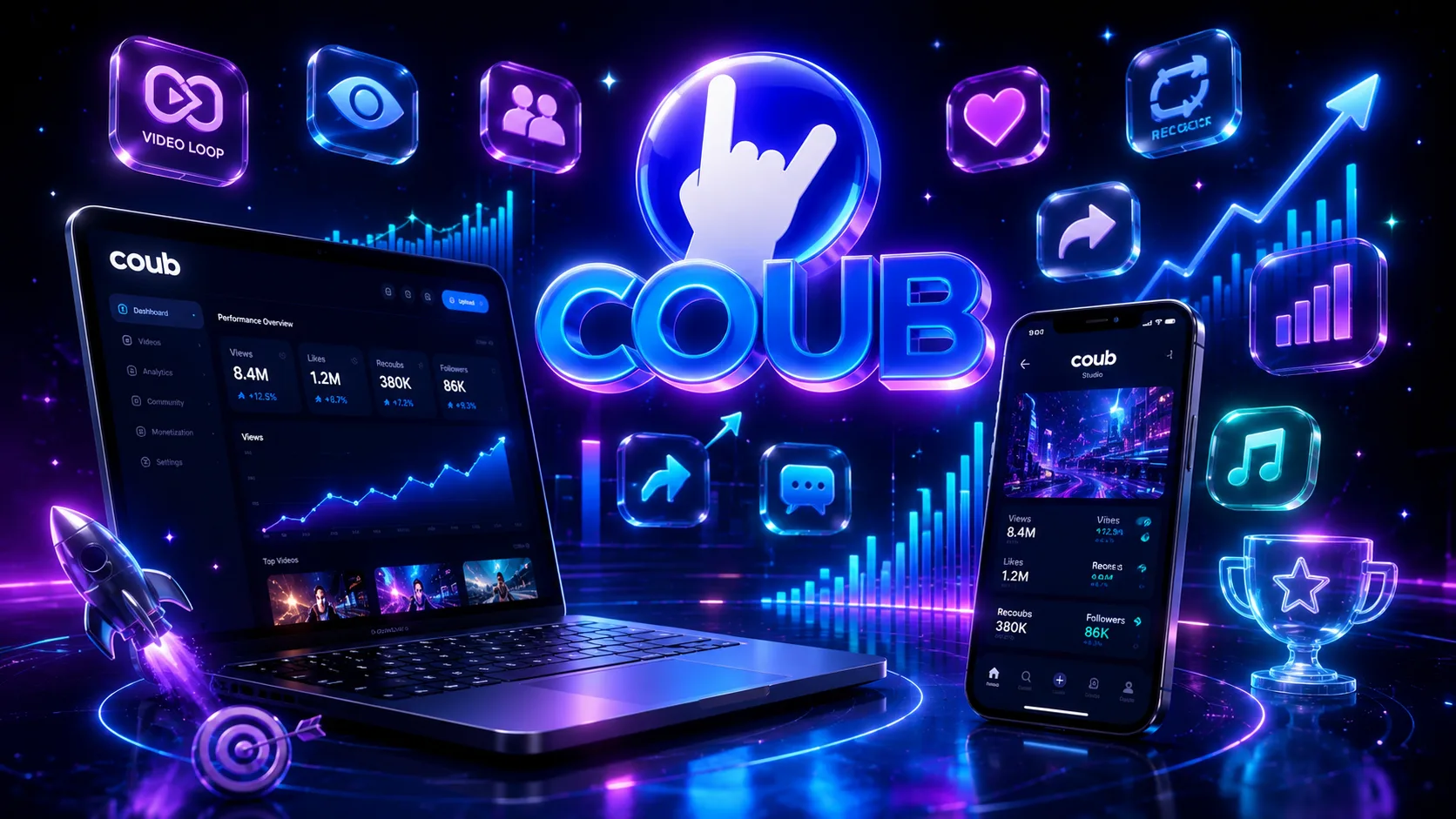 پنل خدمات کوب | افزایش بازدید، فالوور، لایک و رشد حرفه‌ای