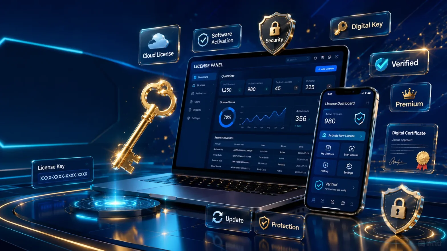 پنل خدمات لایسنس | تحویل سریع و قیمت مناسب