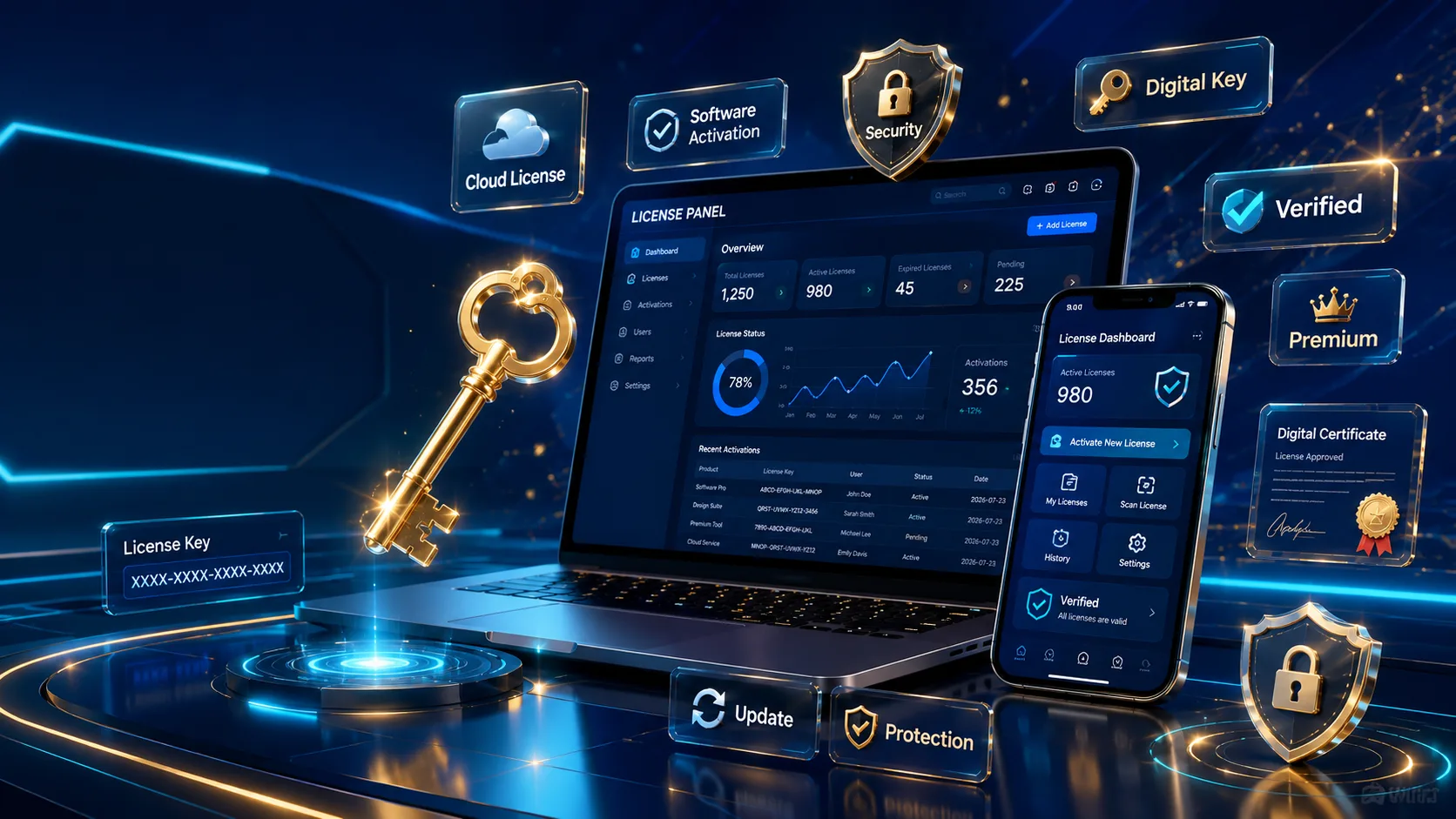 پنل خدمات لایسنس | تحویل سریع و قیمت مناسب